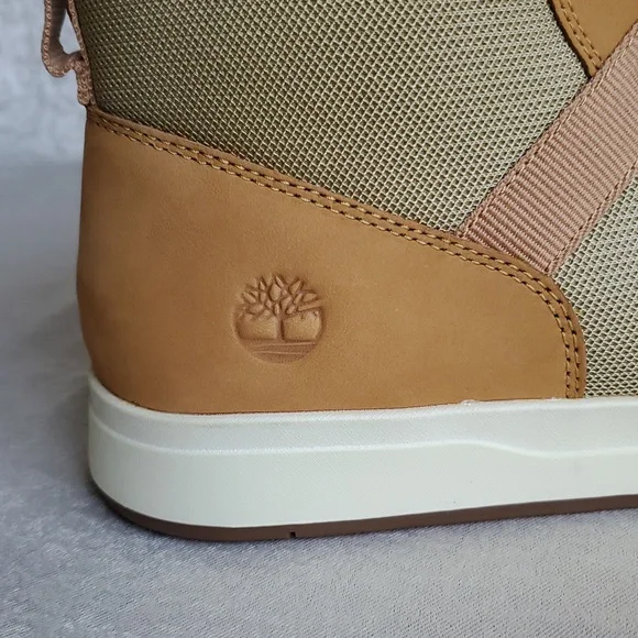 🆕️ TIMBERLAND Davis Square L/F Boot Wheat Nubuck Leather MEN'S SIZE: 13 - Picture 9 of 15